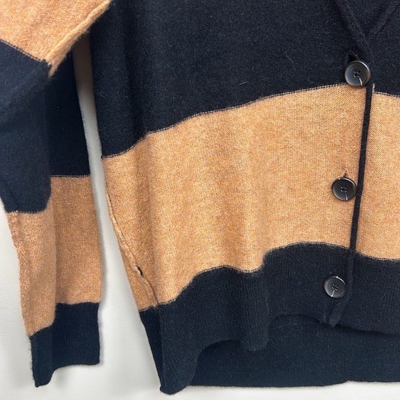 🎀NEW FREE PEOPLE School Boy Stripe Cashmere Cardigan - Picture 3 of 9